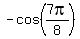 -cos%287pi%2F8%29