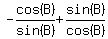 -cos%28B%29%2Fsin%28B%29%2Bsin%28B%29%2Fcos%28B%29