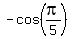 -cos%28pi%2F5%29