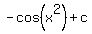 -cos%28x%5E2%29+%2B+c