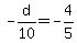 -d%2F10=-4%2F5