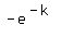 -e%5E%28-k%29