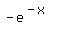 -e%5E%28-x%29