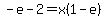 -e-2+=+x%281+-+e%29