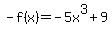 -f%28x%29=-5x%5E3%2B9