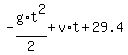 -g%2F2%2At%5E2+%2B+v%2At+%2B+29.4