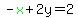 -green%28x%29%2B2y=2