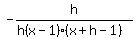 -h%2F%28h%28x-1%29%28x%2Bh-1%29%29