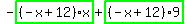 -highlight_green%28+%28-x%2B12%29%2Ax+%29%2Bhighlight_green%28+%28-x%2B12%29%2A9+%29