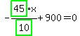 -highlight_green%28+45+%29%2Fhighlight_green%28+10+%29%2Ax%2B900=0