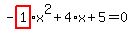 -highlight_red%28+1+%29%2Ax%5E2%2B4%2Ax%2B5=0