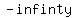 -infinty