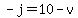 -j=10-v