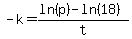-k=%28ln%28p%29-ln%2818%29%29%2Ft