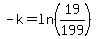 -k+=+ln%2819%2F199%29