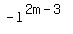 -l%5E%282m-3%29