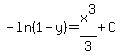 -ln%281-y%29=x%5E3%2F3%2BC
