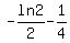 -ln2%2F2-1%2F4