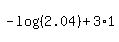 -log%28%282.04%29%29%2B3%2A1