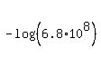 -log%28%286.8%2A10%5E8%29%29
