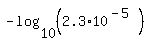 -log%2810%2C%282.3%2A10%5E%28-5%29%29%29