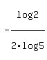 -log%282%29%2F2log%285%29