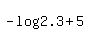-log%282.3%29%2B5