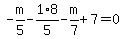 -m%2F5-1%2F5%2A8-m%2F7%2B7=0