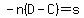 -n%28D-C%29=s