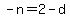 -n=2-d