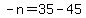 -n=35-45