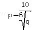 -p=10%2Froot%286%2Cq%29
