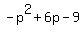 -p%5E2%2B6p-9