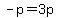 -p+=+3p