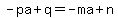 -pa%2B+q=-+ma+%2B+n