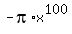 -pi%2Ax%5E100
