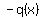 -q%28x%29