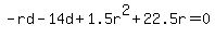 -rd-14d%2B1.5r%5E2%2B22.5r=0