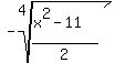 -root%284%2C%28x%5E2-11%29%2F2%29%29