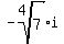 -root%284%2C7%29i