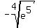 -root%284%2Ce%5E5%29