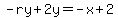 -ry%2B2y=-x%2B2