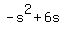 -s%5E2%2B6s