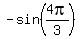 -sin%284pi%2F3%29