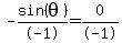 -sin%28theta%29%2F-1=0%2F-1