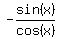 -sin%28x%29%2Fcos%28x%29