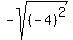 -sqrt%28%28-4%29%5E2%29