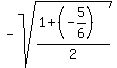 -sqrt%28%281%2B%28-5%2F6%29%29%2F2%29