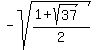 -sqrt%28%281+%2B+sqrt%2837%29%29%2F2%29
