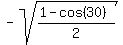 -sqrt%28%281+-+cos%2830%29%29%2F2%29